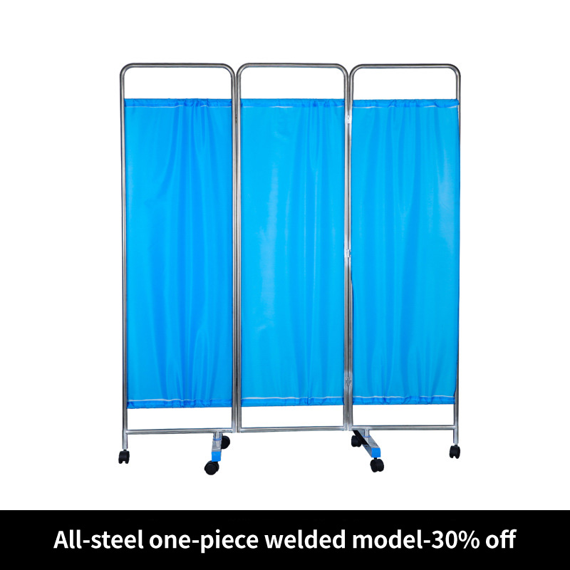 Stainless steel screen hospital clinic beauty salon mobile screen shielding partition folding screen